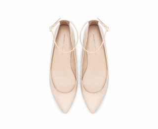 Zara Pointed Ballerina with Ankle Strap
